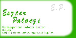 eszter paloczi business card